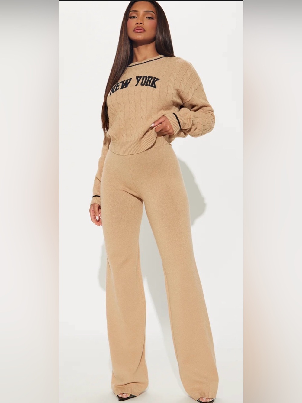 🆕 Fashion Nova | In New York Sweater Pant Set